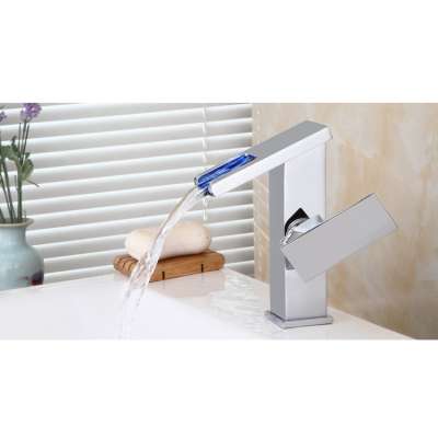 Hot Sale new single side handle waterfall bathroom basin faucet