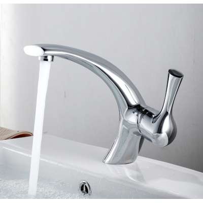 Low price temperature adjustable single side handle basin mixer faucet