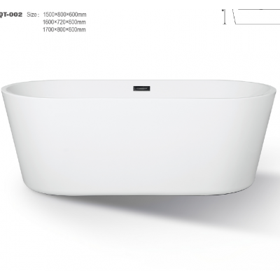 Cheap Bathroom soaking freestanding round acrylic bathtub